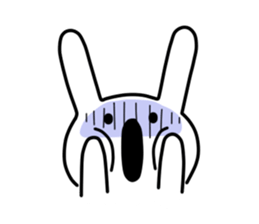 A bad rabbit sticker #930014