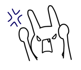 A bad rabbit sticker #930020