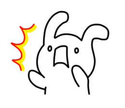 A bad rabbit sticker #930021