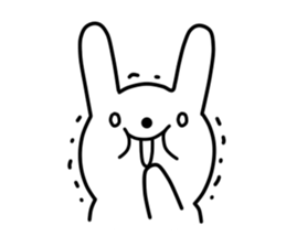 A bad rabbit sticker #930028