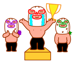 Three brothers wrestler&HAPPY LIFE sticker #930205