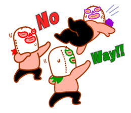 Three brothers wrestler&HAPPY LIFE sticker #930211