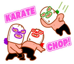 Three brothers wrestler&HAPPY LIFE sticker #930233