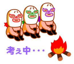 Three brothers wrestler&HAPPY LIFE sticker #930234