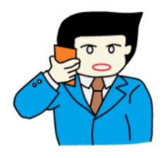 I am a businessman. sticker #930959