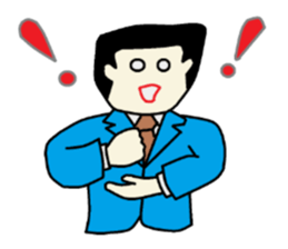 I am a businessman. sticker #930968