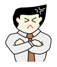 I am a businessman. sticker #930975