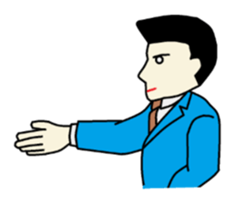 I am a businessman. sticker #930978