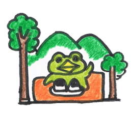 frog place KEROMICHI-AN join me sticker #931130