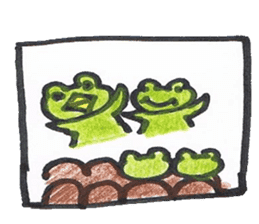 frog place KEROMICHI-AN join me sticker #931146