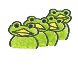 frog place KEROMICHI-AN join me sticker #931157