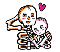 Skeleton's daily life sticker #931166