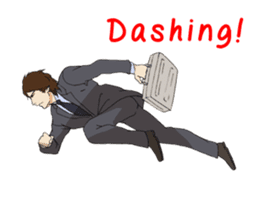 For the Salaried man (English) sticker #931885