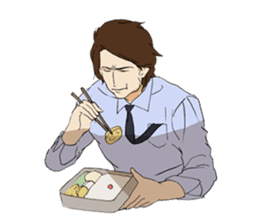 For the Salaried man (English) sticker #931890