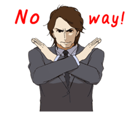 For the Salaried man (English) sticker #931897