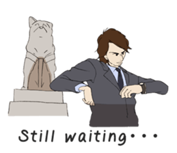 For the Salaried man (English) sticker #931906