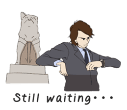 For the Salaried man (English) sticker #931906