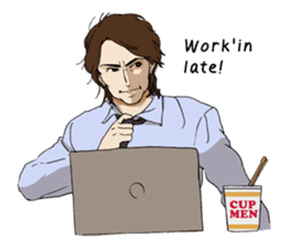 For the Salaried man (English) sticker #931910