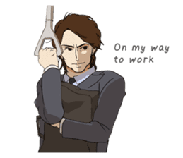 For the Salaried man (English) sticker #931911