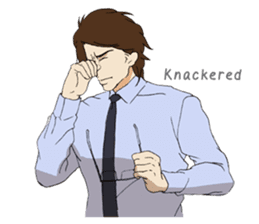 For the Salaried man (English) sticker #931913