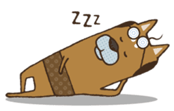 Lump of earth father baldness Shiba sticker #932469