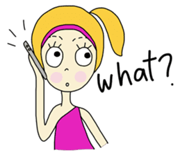 Eve, cheerfully girl sticker #932639