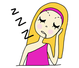 Eve, cheerfully girl sticker #932642