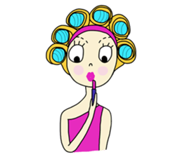 Eve, cheerfully girl sticker #932643