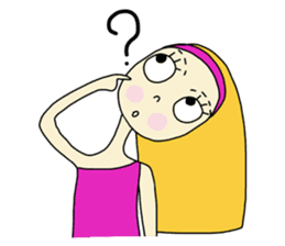 Eve, cheerfully girl sticker #932644