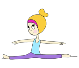 Eve, cheerfully girl sticker #932645