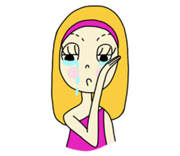 Eve, cheerfully girl sticker #932646