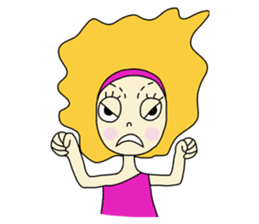 Eve, cheerfully girl sticker #932647