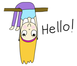 Eve, cheerfully girl sticker #932649