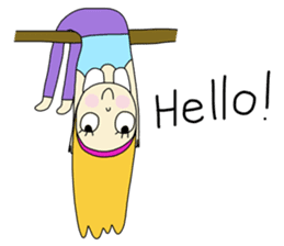 Eve, cheerfully girl sticker #932649