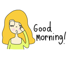 Eve, cheerfully girl sticker #932650