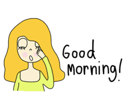 Eve, cheerfully girl sticker #932650