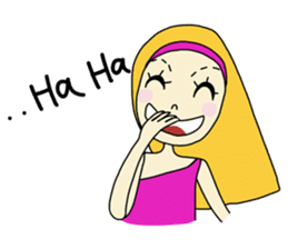 Eve, cheerfully girl sticker #932651