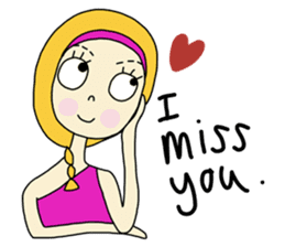 Eve, cheerfully girl sticker #932652