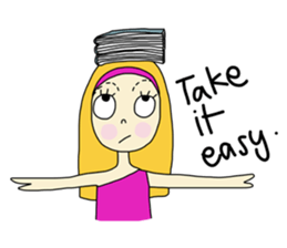 Eve, cheerfully girl sticker #932653