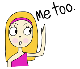 Eve, cheerfully girl sticker #932655