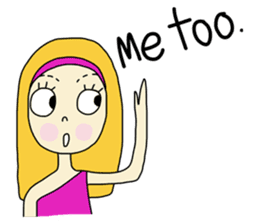 Eve, cheerfully girl sticker #932655