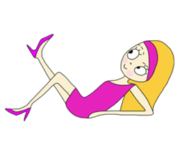 Eve, cheerfully girl sticker #932658