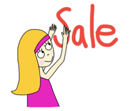 Eve, cheerfully girl sticker #932659