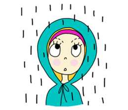 Eve, cheerfully girl sticker #932660