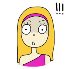 Eve, cheerfully girl sticker #932661