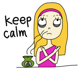 Eve, cheerfully girl sticker #932662