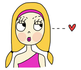 Eve, cheerfully girl sticker #932663