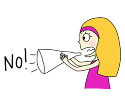 Eve, cheerfully girl sticker #932670