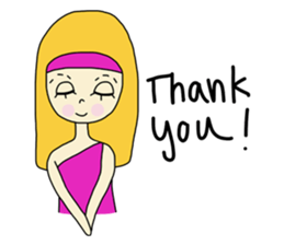 Eve, cheerfully girl sticker #932672