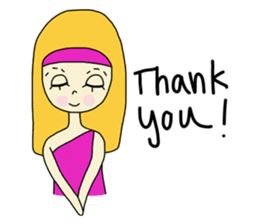 Eve, cheerfully girl sticker #932672